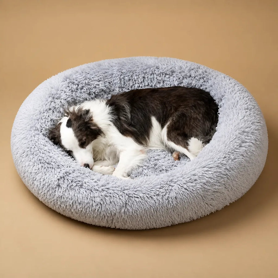 Panier en peluche pour chien rond et ultra-doux - 6 tailles