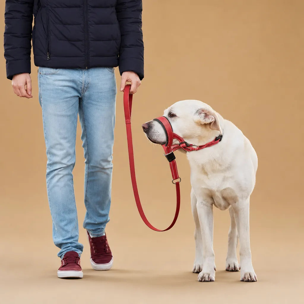 Muselière pour chien - Licol de tête nylon grandes races