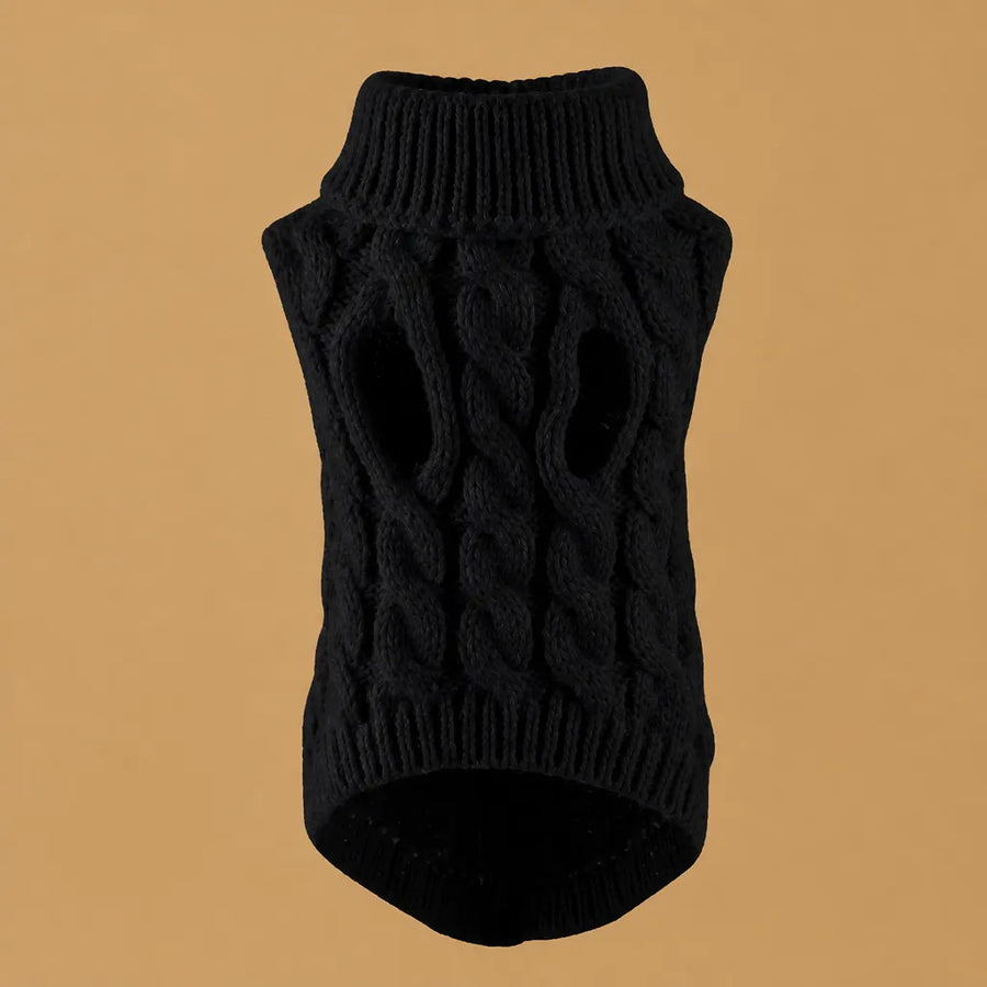 Pull en tricot pour chien torsadé - 7 coloris