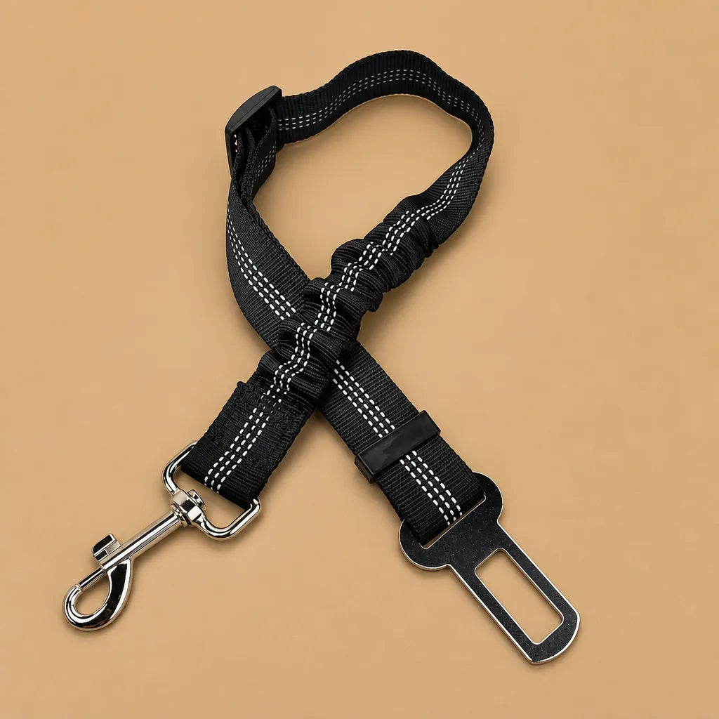 Ceinture de sécurité chien - Nylon réfléchissant réglable