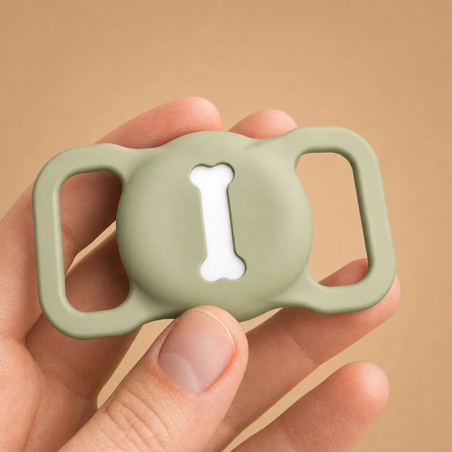 Collier AirTag pour chien - Housse silicone pour tracker
