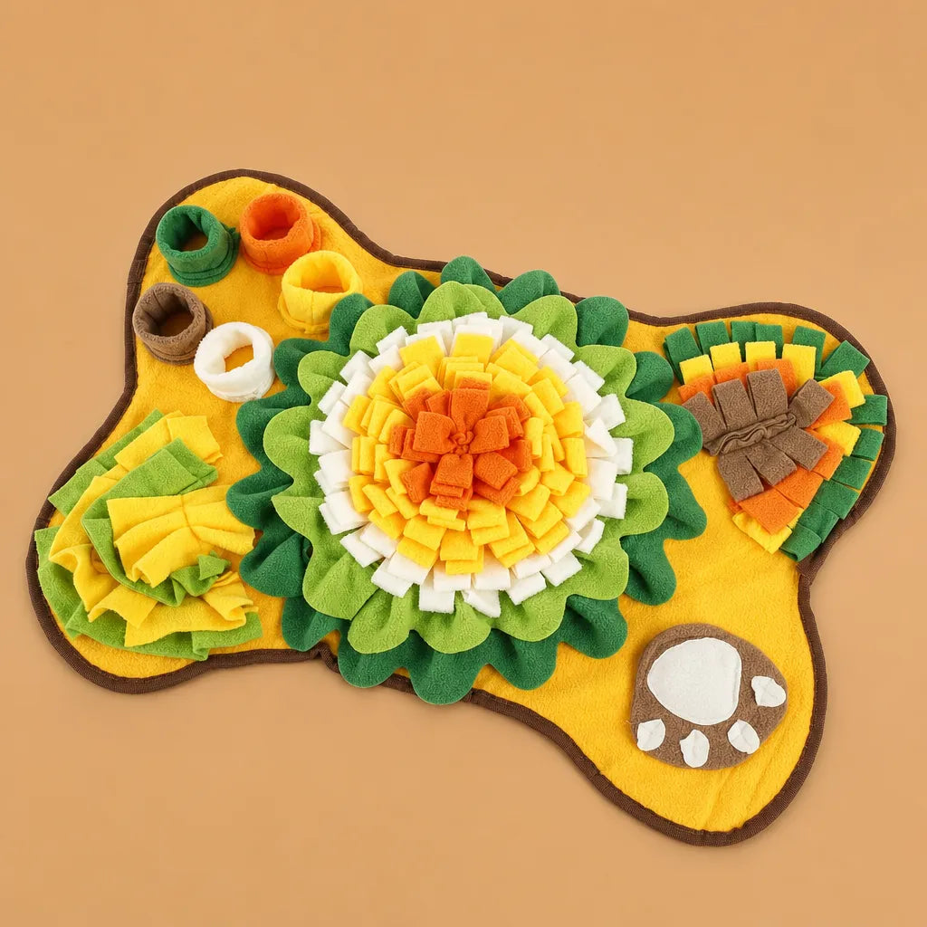 Tapis de fouille pour chien antidérapant - Forme os
