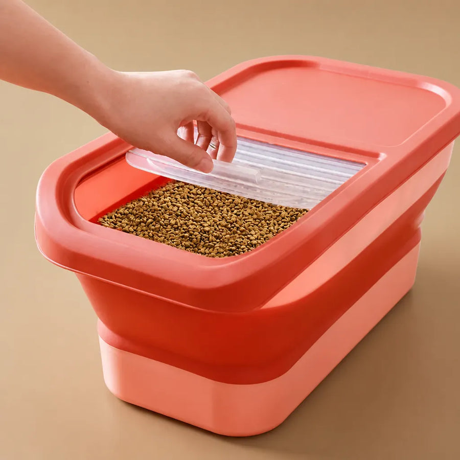 Caisse croquette chien pliable hermétique - 6 kg et 15 kg