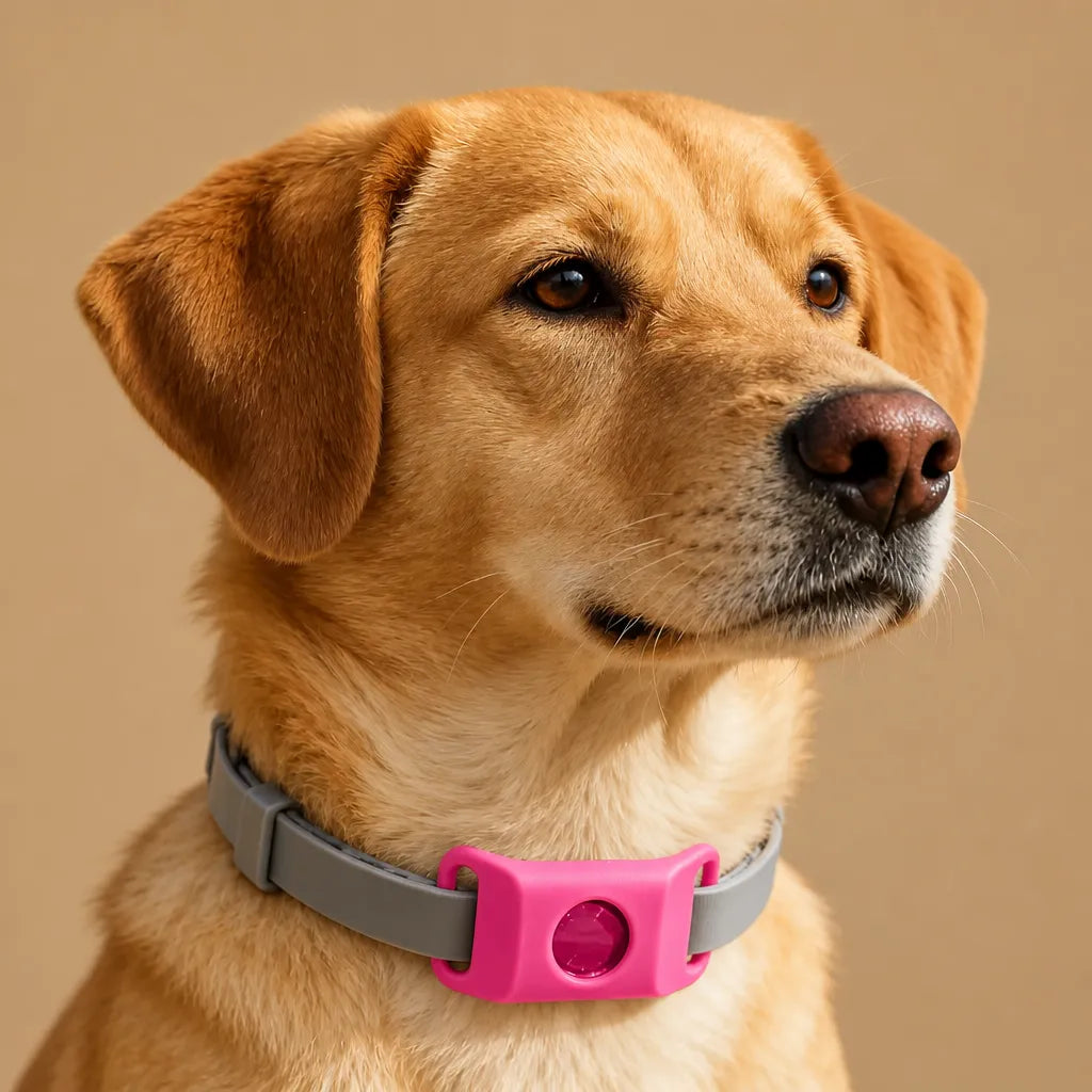 Collier anti puce et tique chien - Pendentif naturel 12 mois