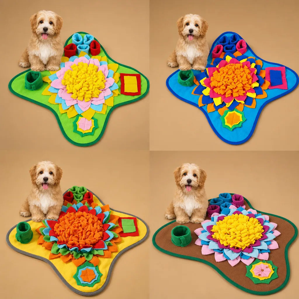 Tapis de fouille pour chien en fleece - Stimulation olfactive