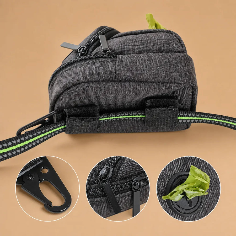 Sac pour friandises chien 2 en 1 - Distributeur sacs inclus