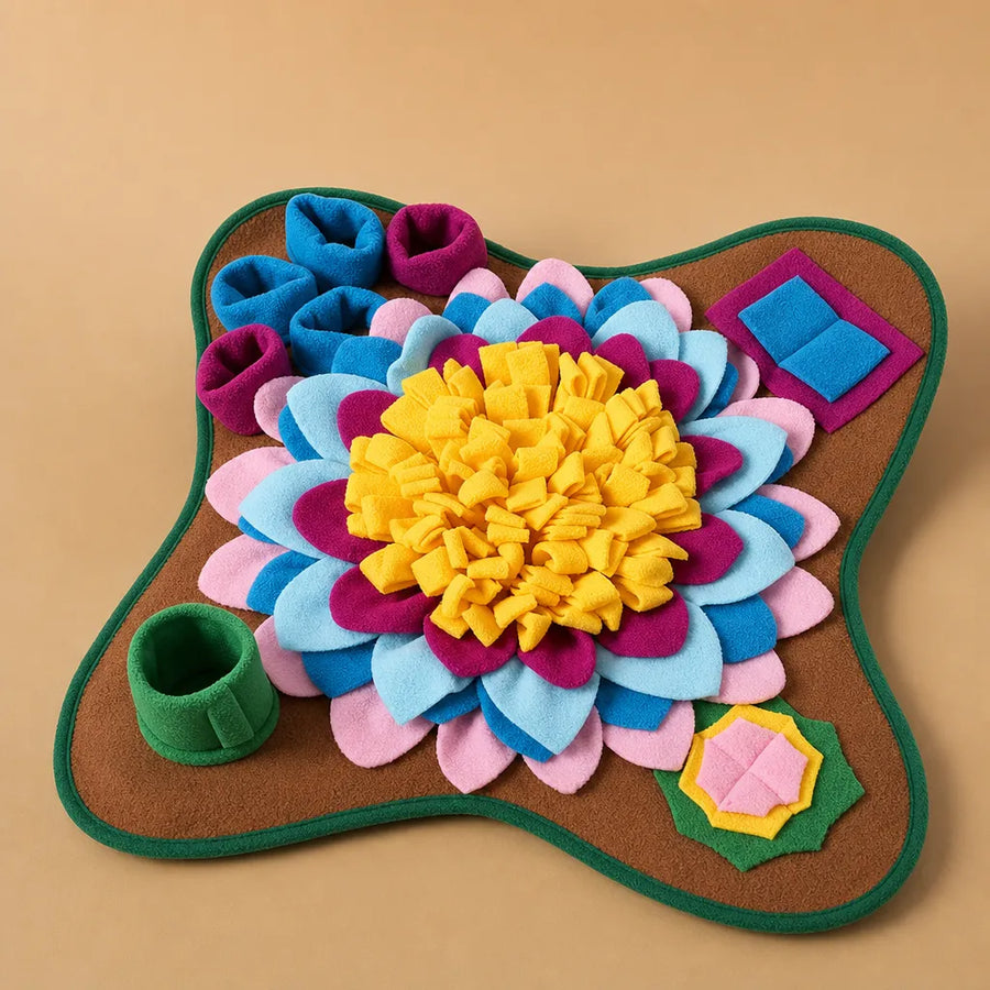 Tapis de fouille pour chien en fleece - Stimulation olfactive