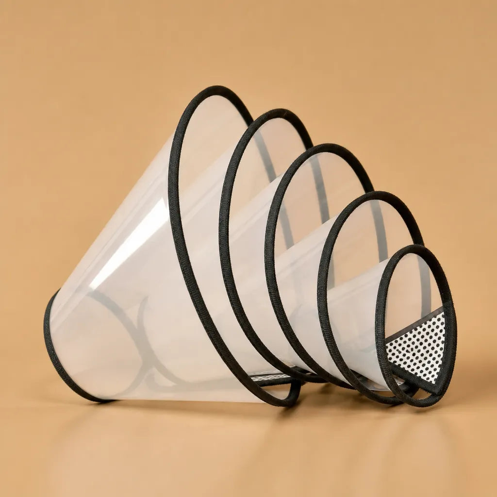 Collerette plastique chien transparente - 9 tailles