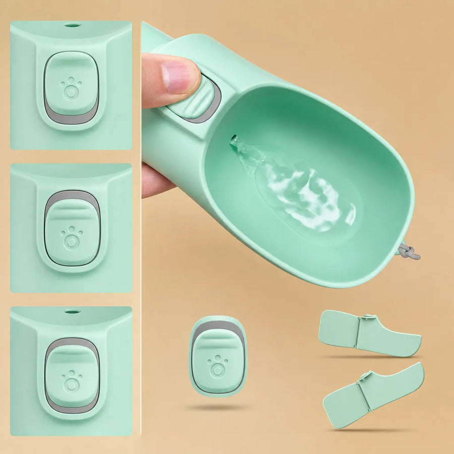 Bouteille d'eau pour chien portable - Gourde de balade