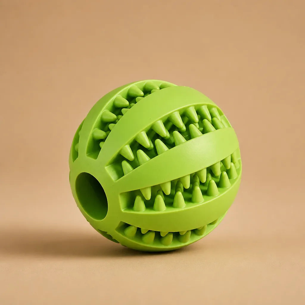 Balle kong chien caoutchouc - Picots distributeur friandises 5 cm