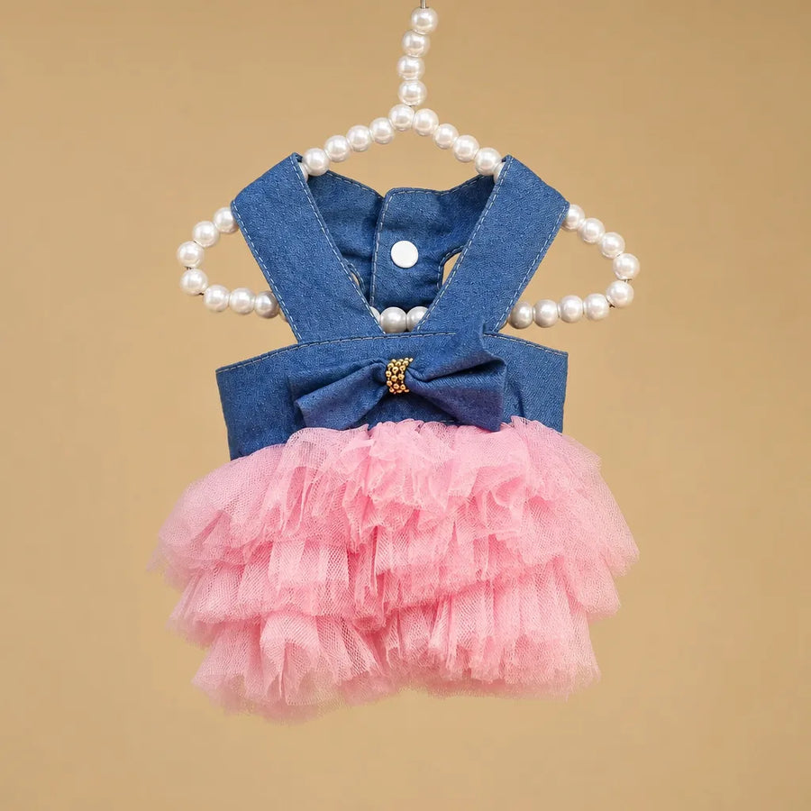 Déguisement chien mariage - Robe tulle élégante pour petite race