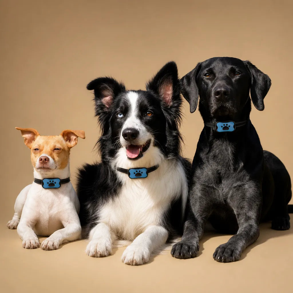 Collier anti aboiement pour chien - Son et vibration USB