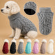 Pull en tricot pour chien torsadé - 7 coloris