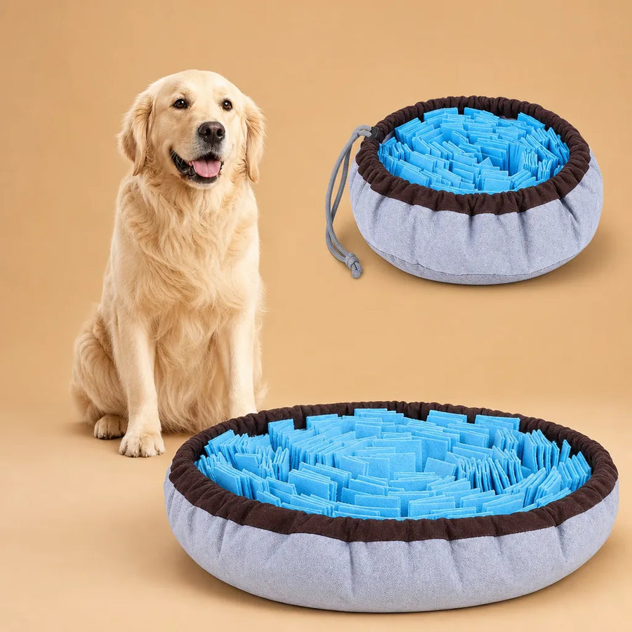 Tapis de reniflage chien feutre - Pliable lavable 3 tailles