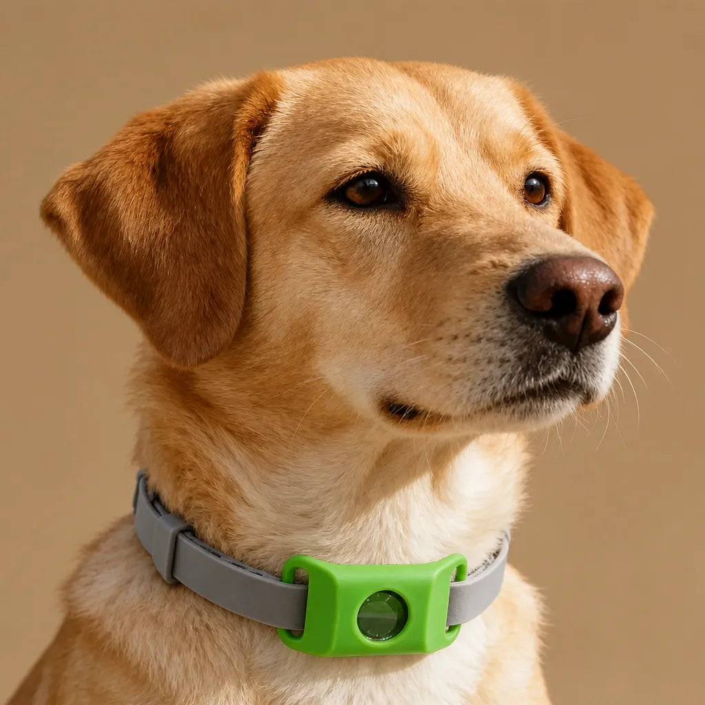 Collier anti puce et tique chien - Pendentif naturel 12 mois