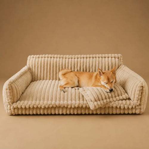 barkerry Canapé Lit pour Chien Moelleux - 4 Tailles Dispo