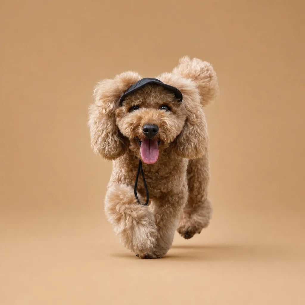 barkerry Casquette chien baseball - Visière UV & Trous pour oreilles