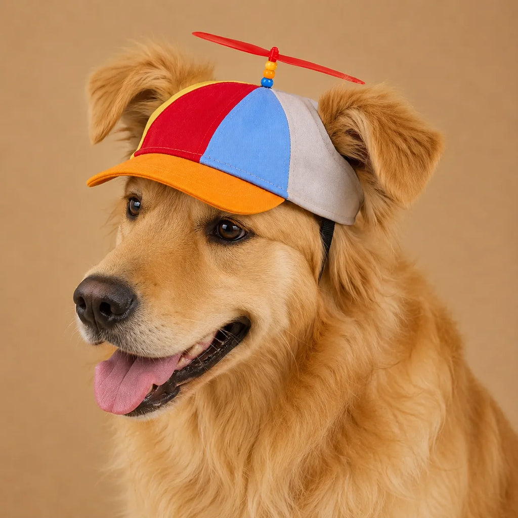 barkerry Casquette helice chien - Hélice rotative & Design arc-en-ciel