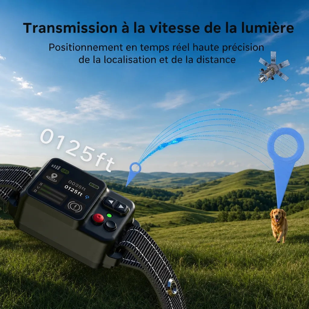 barkerry Collier Antifugue GPS Sans Fil - Clôture Intelligente IP67