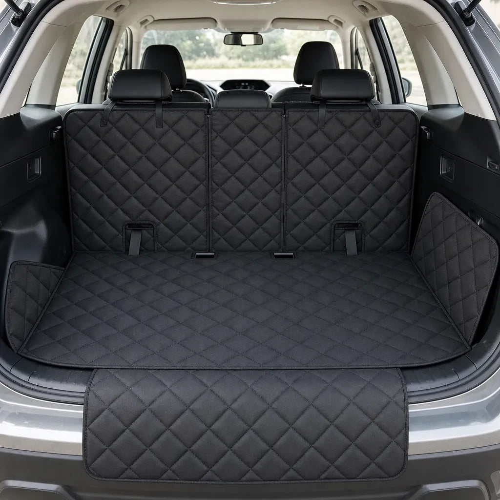 barkerry Housse voiture pour chien - Protection banquette matelassée