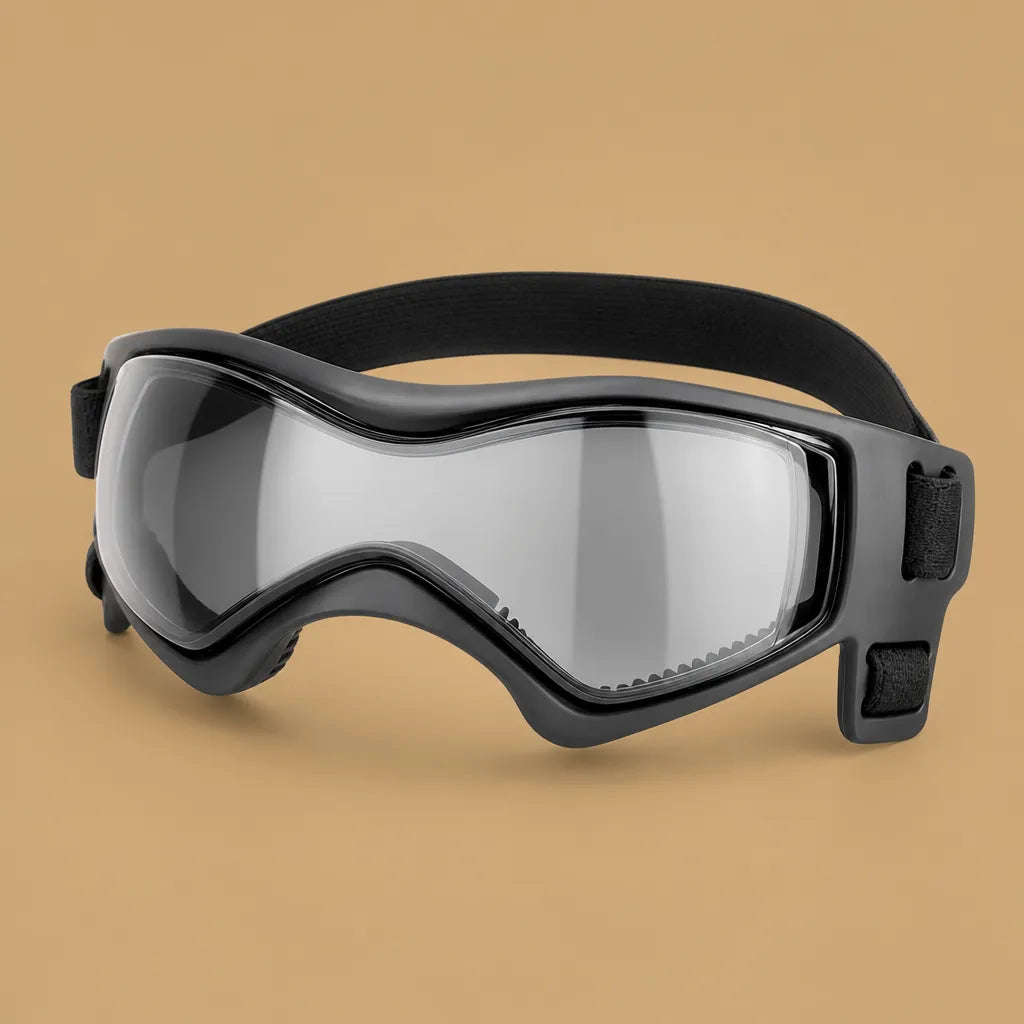 barkerry Lunette chien moto - Protection UV, vent et poussière