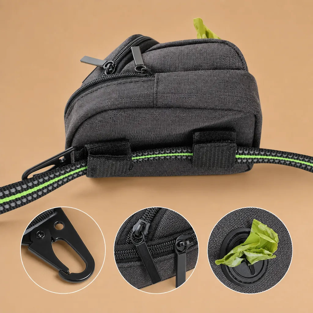 barkerry Sac pour friandises chien 2 en 1 - Distributeur sacs inclus